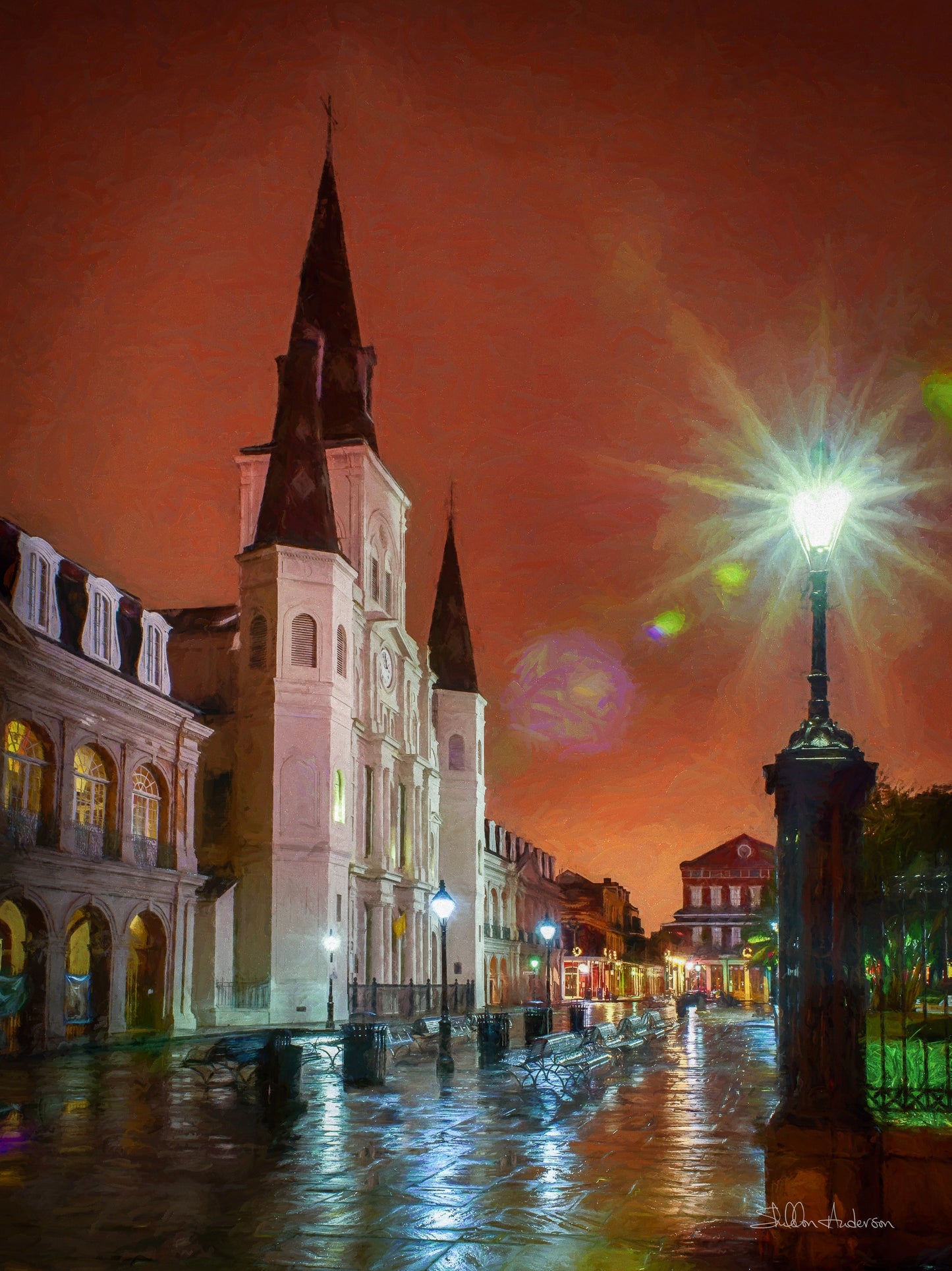 St louis Cathedral, D80-2098WC