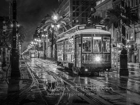 Canal Street Car on Canal D80-1927BW