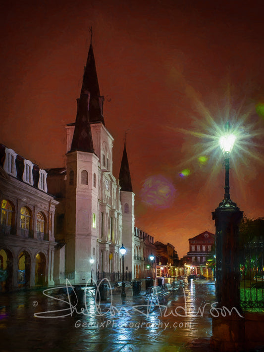 St louis Cathedral, D80-2098WC